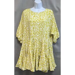 Aakaa‎ Multicolor  Pleated Mini Dress Size Small Fit Flare Women's